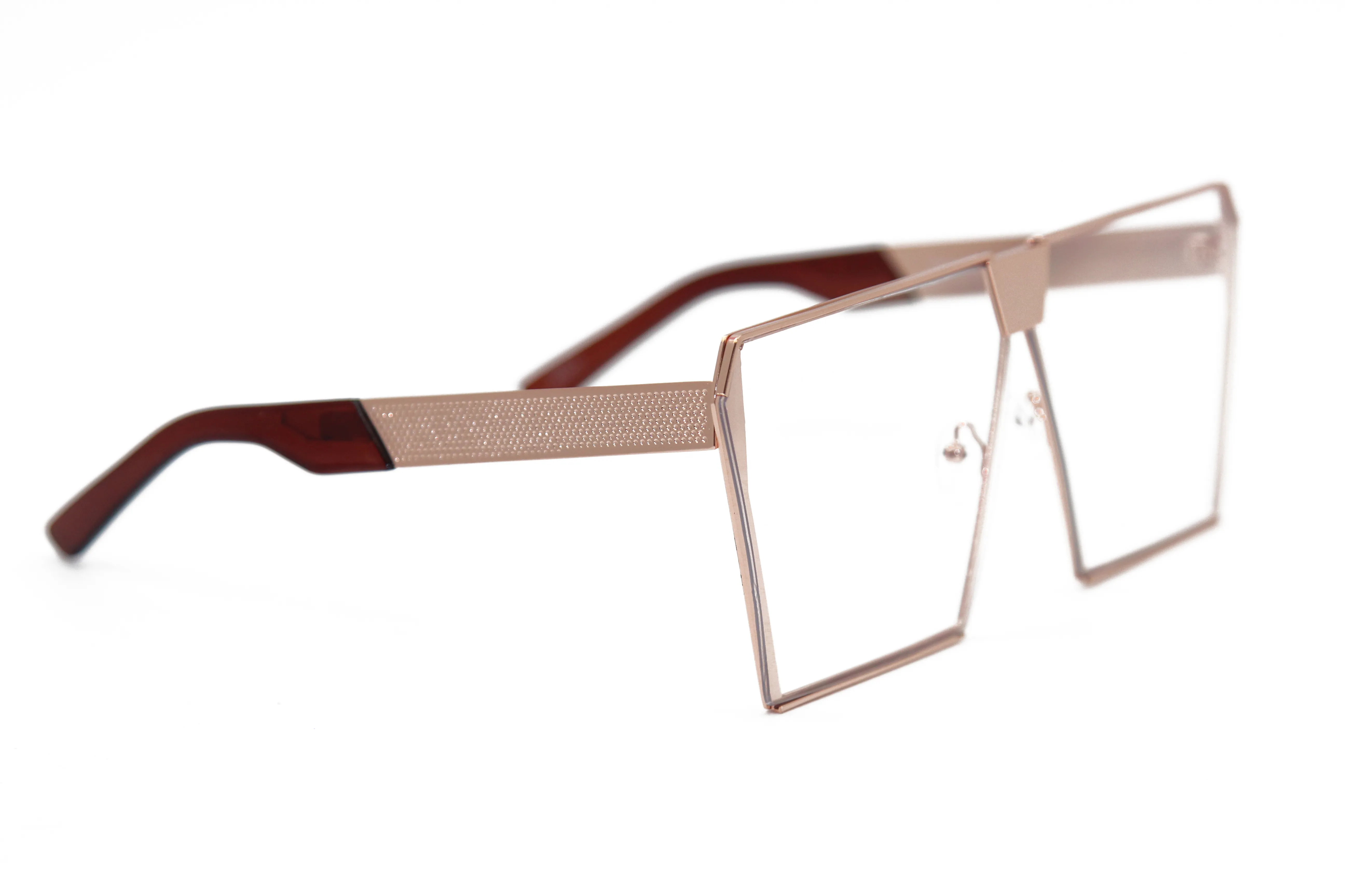 LETS BE CLEAR TRANSPARENT Large Frame Glasses