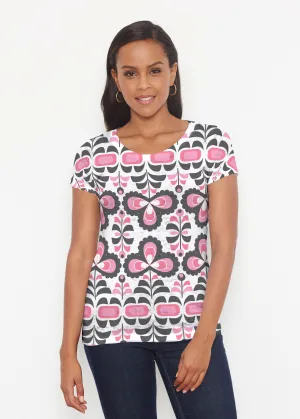Lolly (8090) ~ Short Sleeve Scoop Shirt