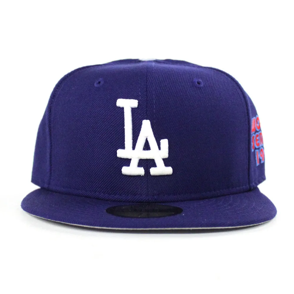 Los Angeles Dodgers 1974 World Series New Era 59Fifty Fitted Hat (Gray Under Brim)