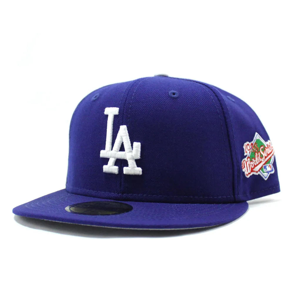 Los Angeles Dodgers 1988 World Series New Era 59Fifty Fitted Hat (Gray Under Brim)