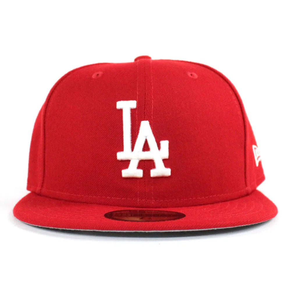 Los Angeles Dodgers New Era 59Fifty Fitted Hat (Red Gray Under Brim)
