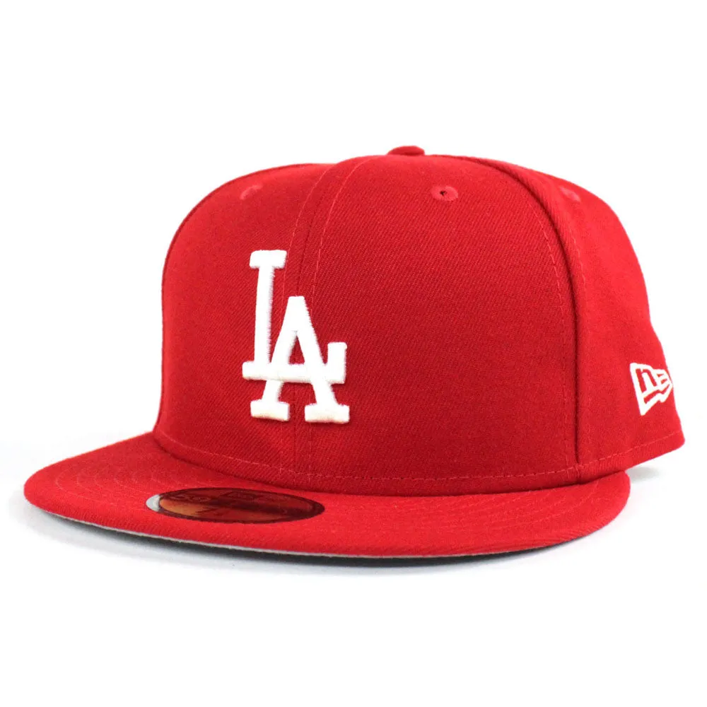 Los Angeles Dodgers New Era 59Fifty Fitted Hat (Red Gray Under Brim)