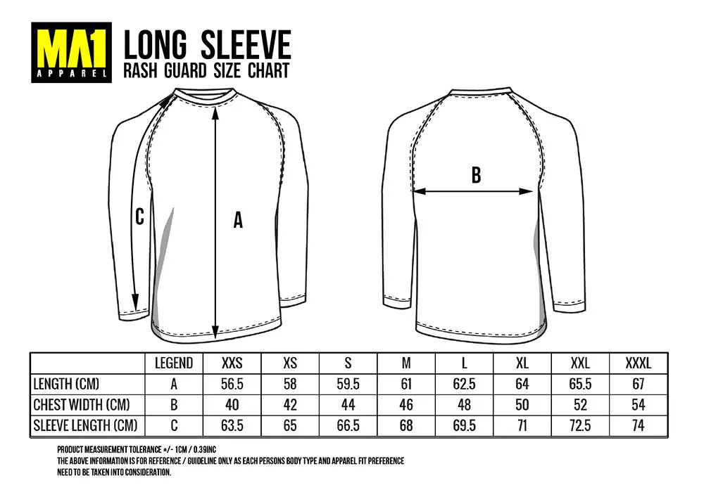 MA1 CHAOTIC KNIT LONG SLEEVE RASHGUARD