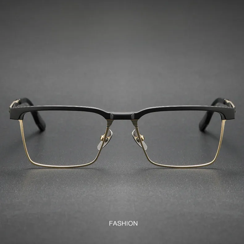 Malin Browline Retro Titanium Ultra-Light Glasses Frame