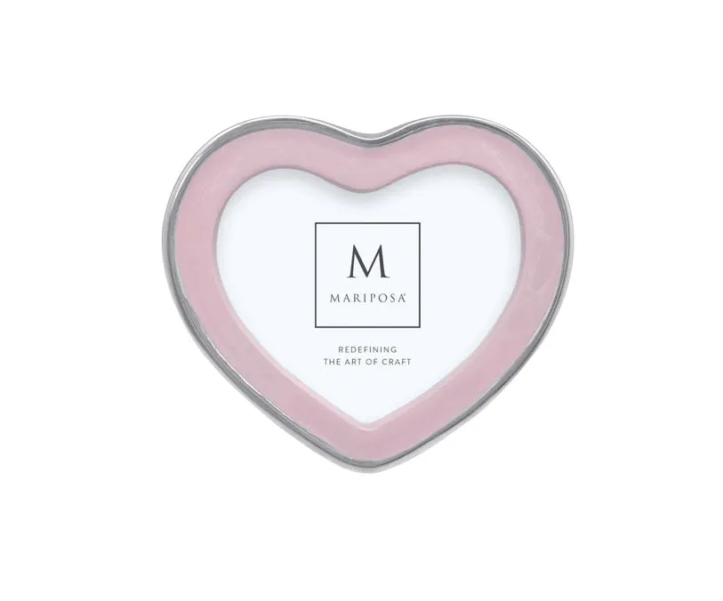 Mariposa Signature Pink Heart 4 x 6 Frame