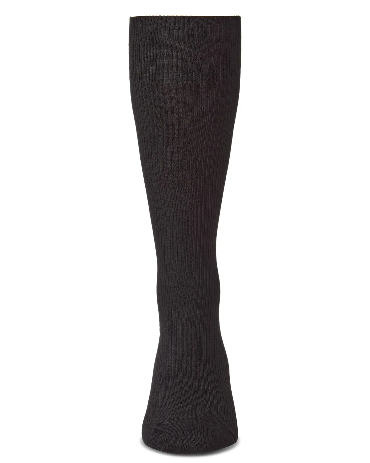 Men's Modal Durable and Flexible Pin Rib Crew Sock