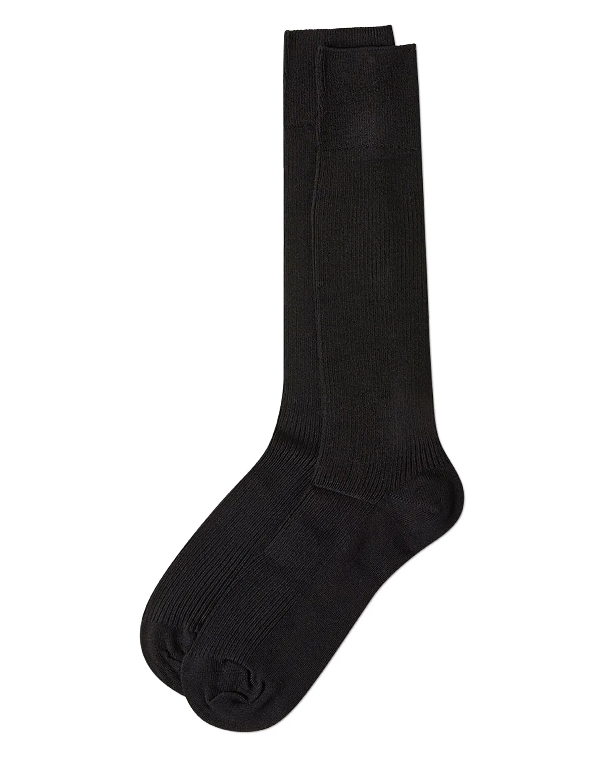 Men's Modal Durable and Flexible Pin Rib Crew Sock