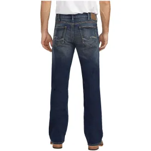 Mens Silver Zac Relaxed Straight Leg