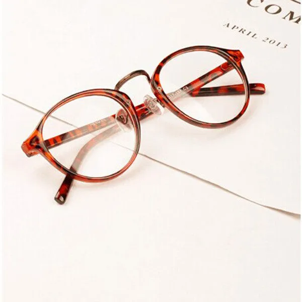 Mens Womens Nerd Glasses Clear Lens Eyewear Unisex Retro Eyeglasses Spectacles