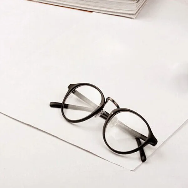Mens Womens Nerd Glasses Clear Lens Eyewear Unisex Retro Eyeglasses Spectacles