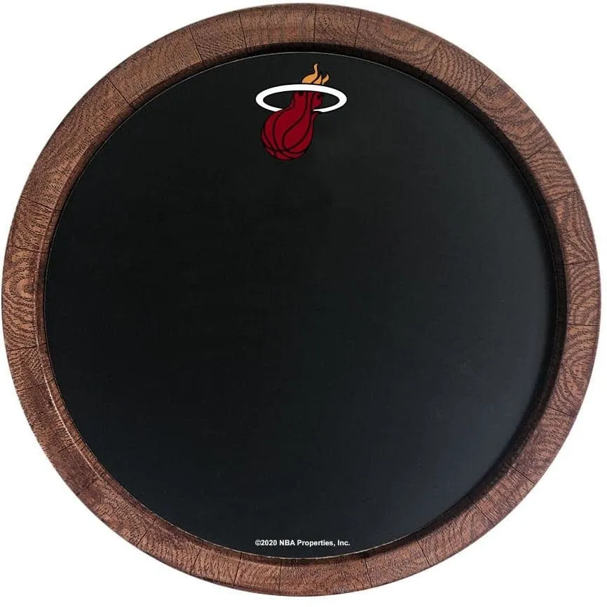 Miami Heat: Chalkboard "Faux" Barrel Top Sign