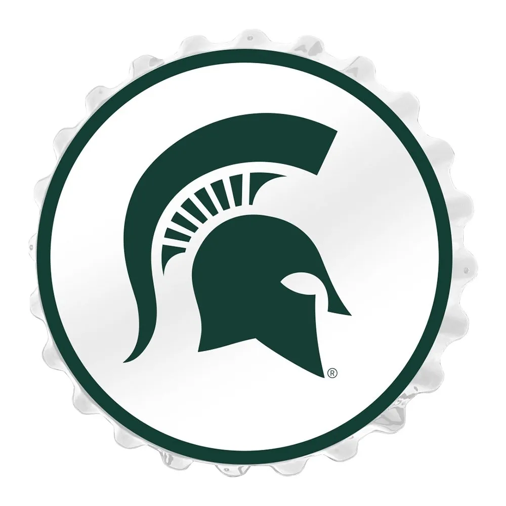 Michigan State Spartans: Helm - Bottle Cap Wall Light