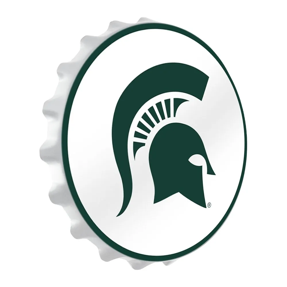 Michigan State Spartans: Helm - Bottle Cap Wall Light