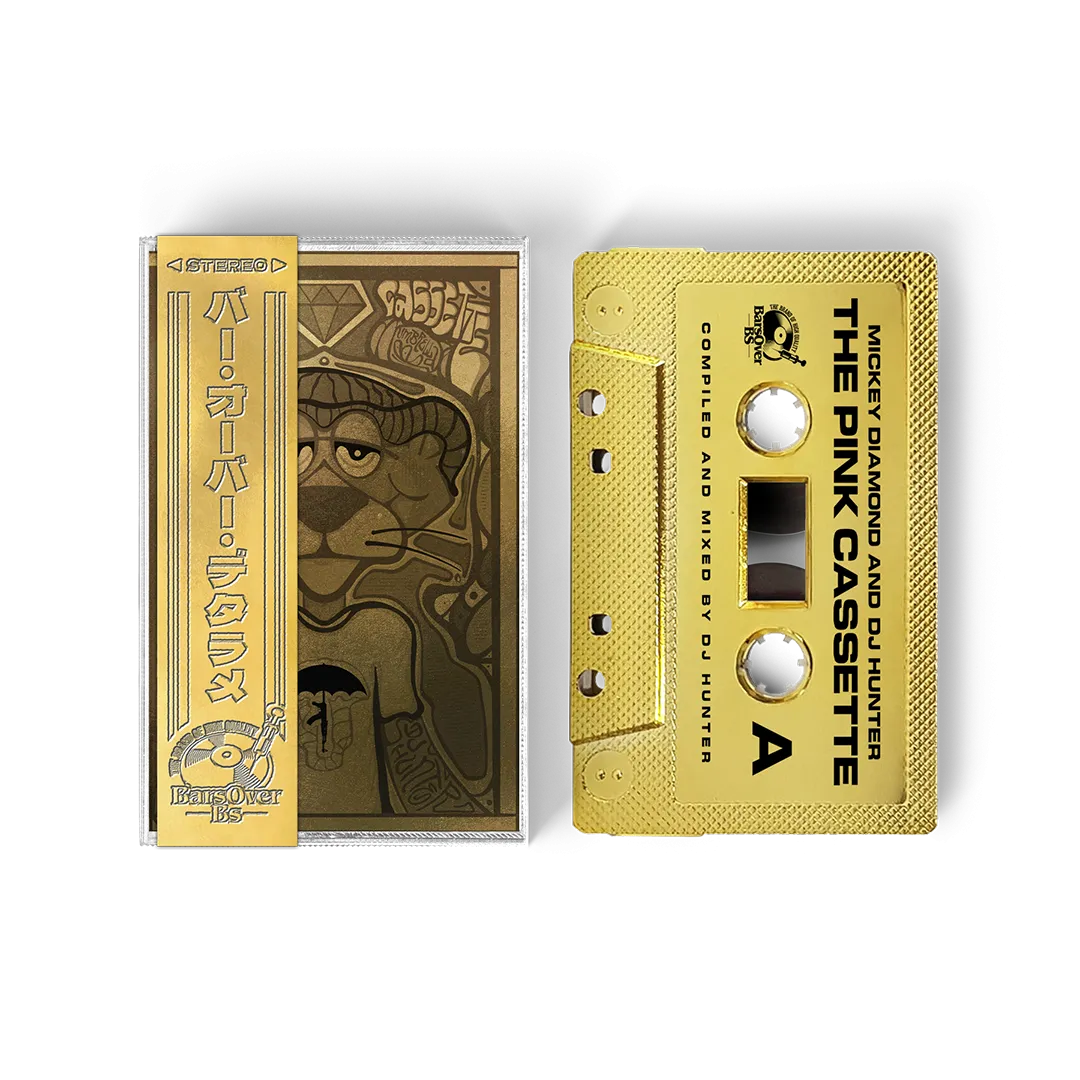 Mickey Diamond x Dj Hunter - The Pink Mixtape Cassette Tape (GOLD BARSOVERBS TAPE)(ONE PER CUSTOMER)