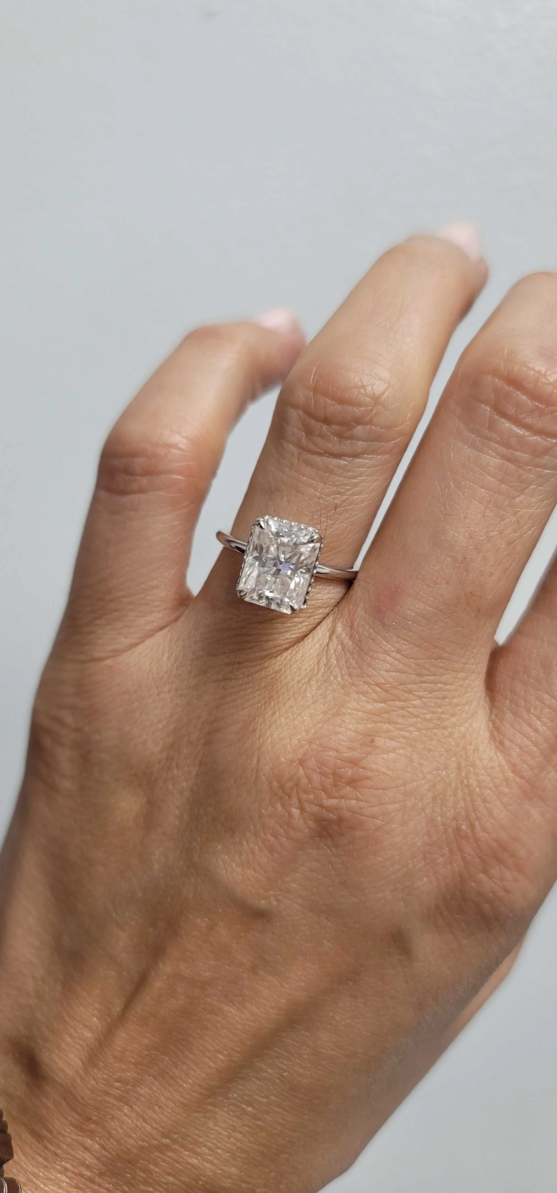 Mimi Hidden Halo Engagement Ring
