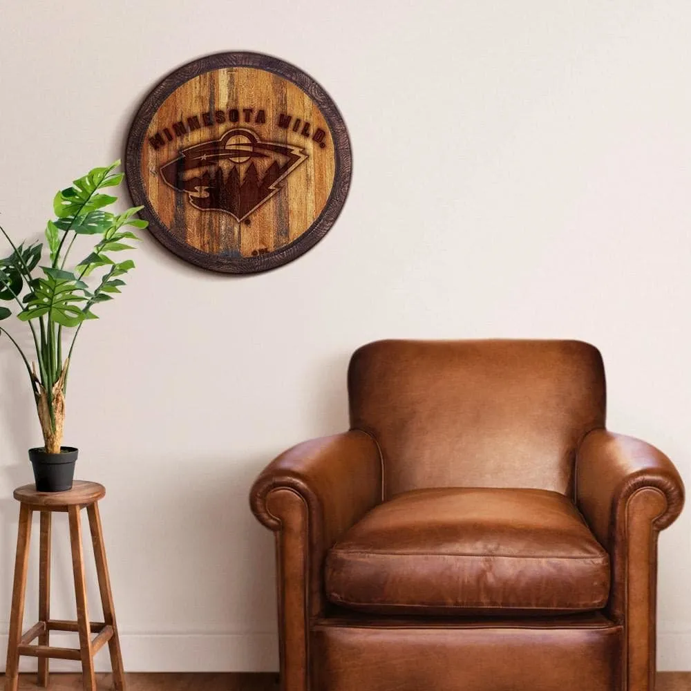 Minnesota Wild: Branded "Faux" Barrel Top Sign