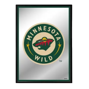 Minnesota Wild: Logo - Framed Mirrored Wall Sign