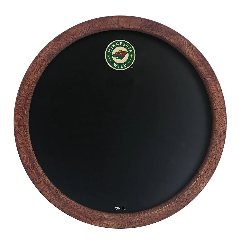 Minnesota Wild: Secondary Logo - Barrel Top Chalkboard Sign