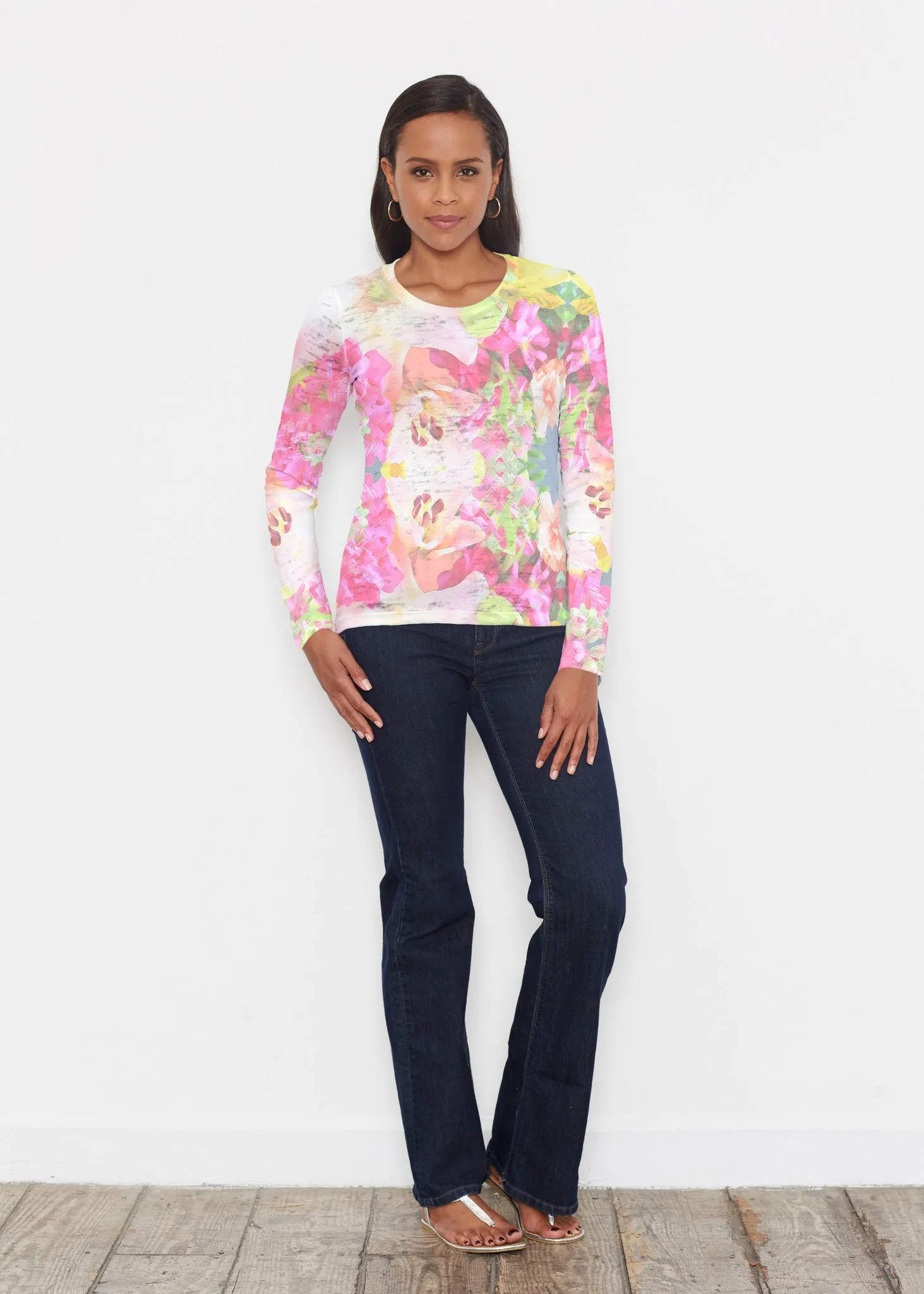 Mirage Pink (13140) ~ Signature Long Sleeve Crew Shirt