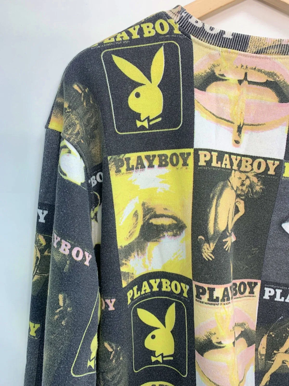 Missguided Multicolour Playboy Graphic Sweatshirt UK 8