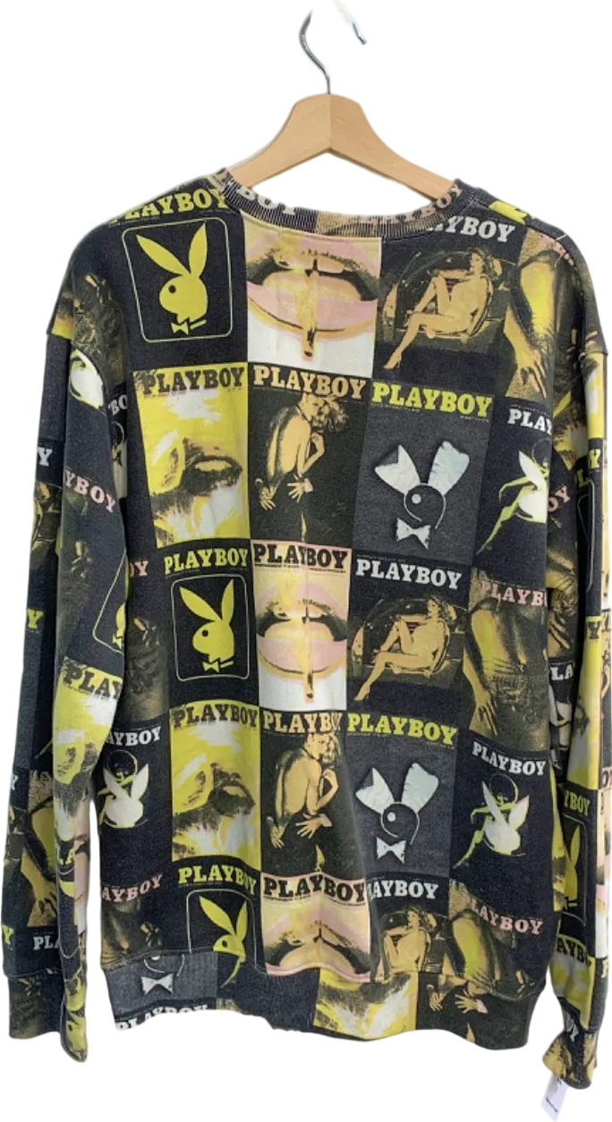 Missguided Multicolour Playboy Graphic Sweatshirt UK 8