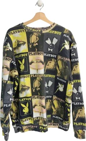 Missguided Multicolour Playboy Graphic Sweatshirt UK 8