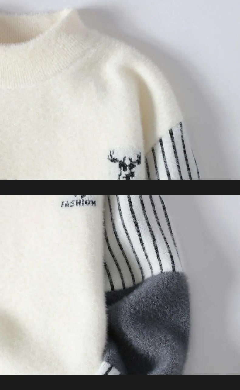 Mock Neck Color Block Sweater | Urban Fashion