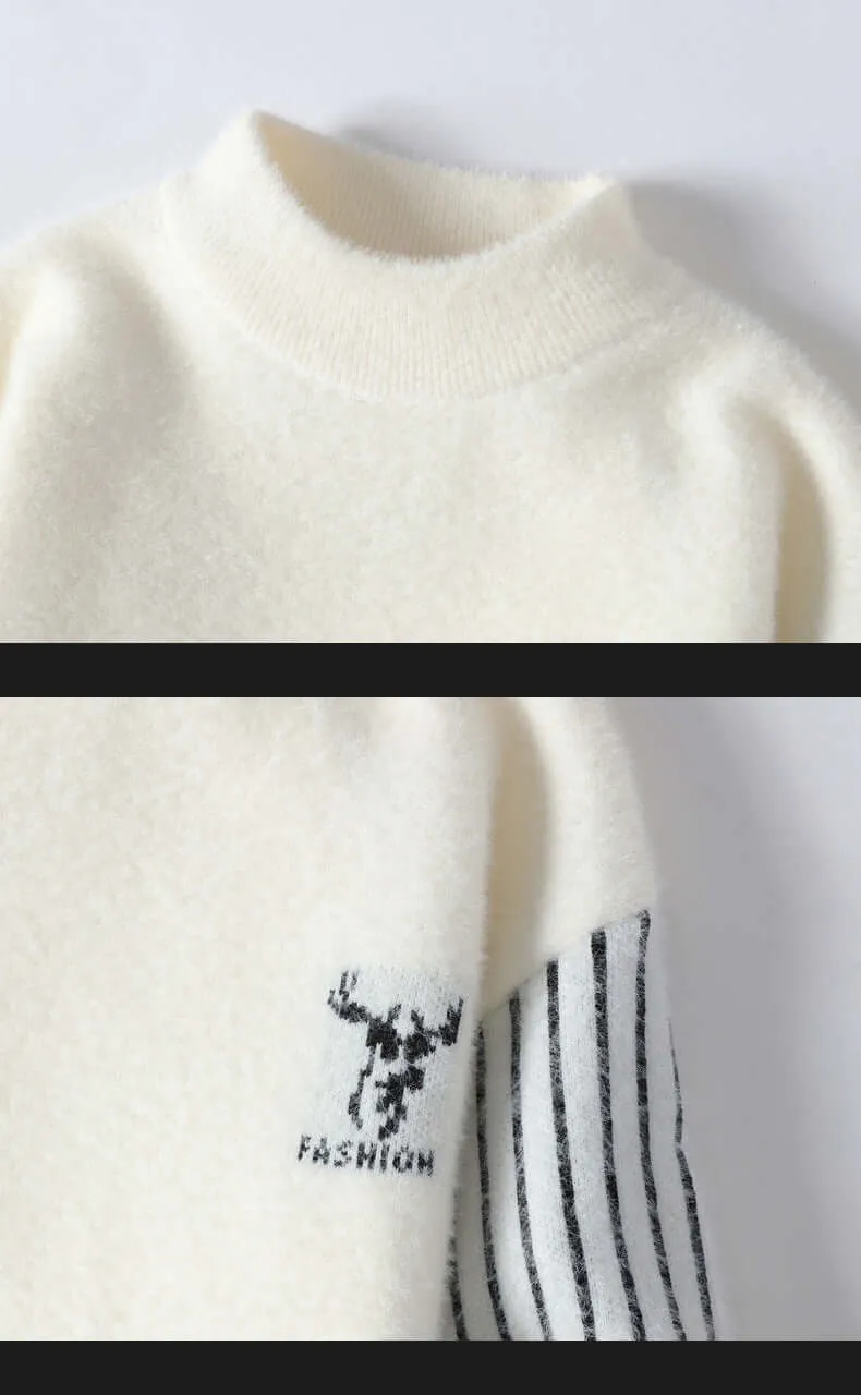 Mock Neck Color Block Sweater | Urban Fashion