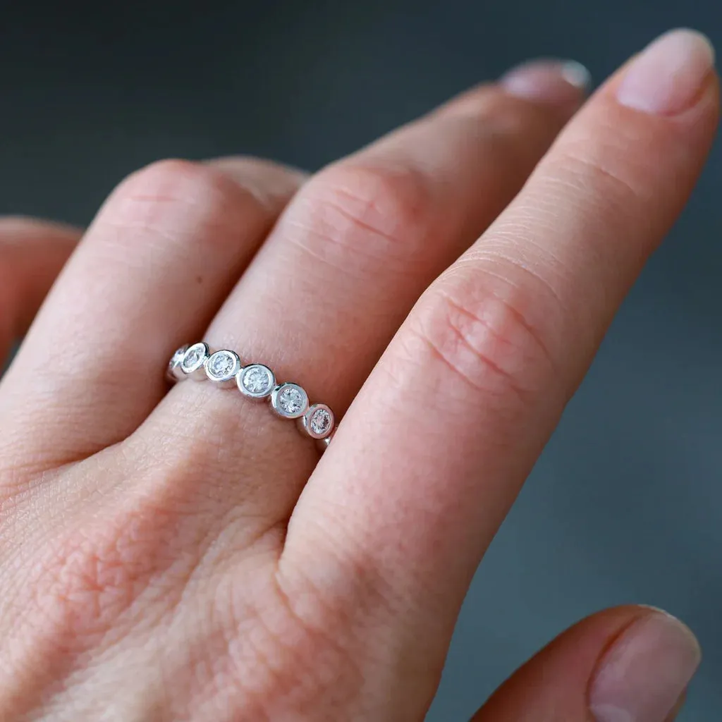Modern Bezel Diamond Band