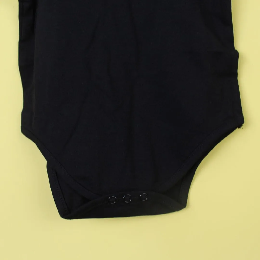 Modern Black Themed Little Girl Romper