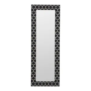 Modern Honeycomb Bone Inlay Wall Mirror