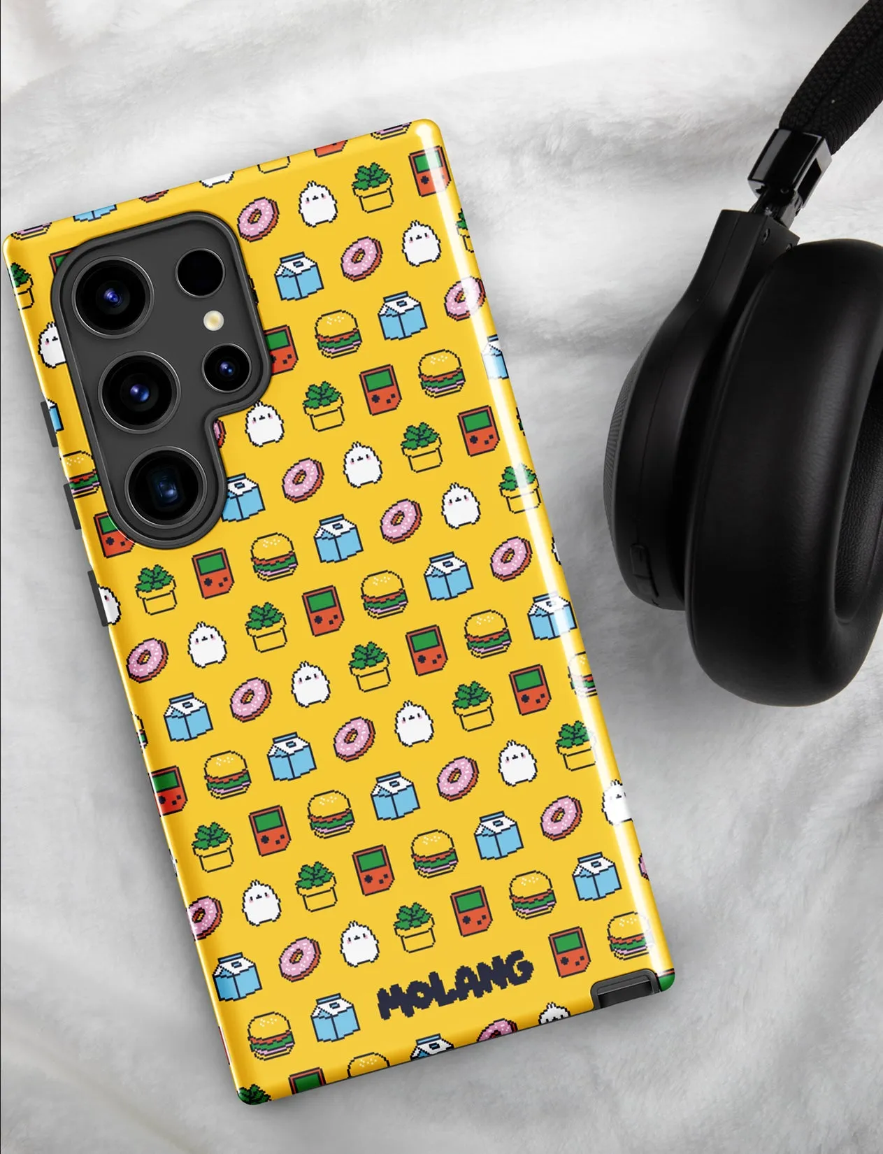 Molang Pixel Art Tough Samsung Case – Retro