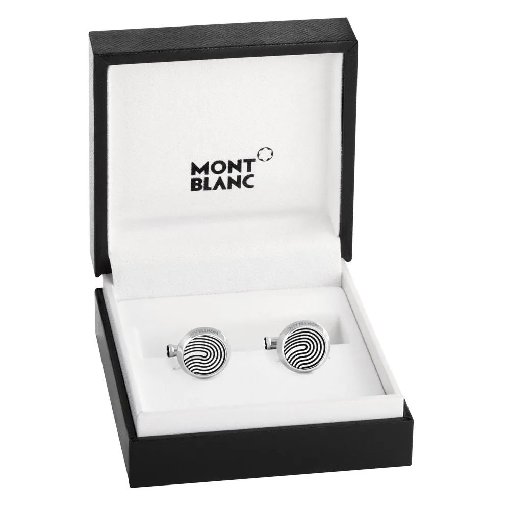 Montblanc Rotondi Gemelli steel with motif with digital tailoring 123800