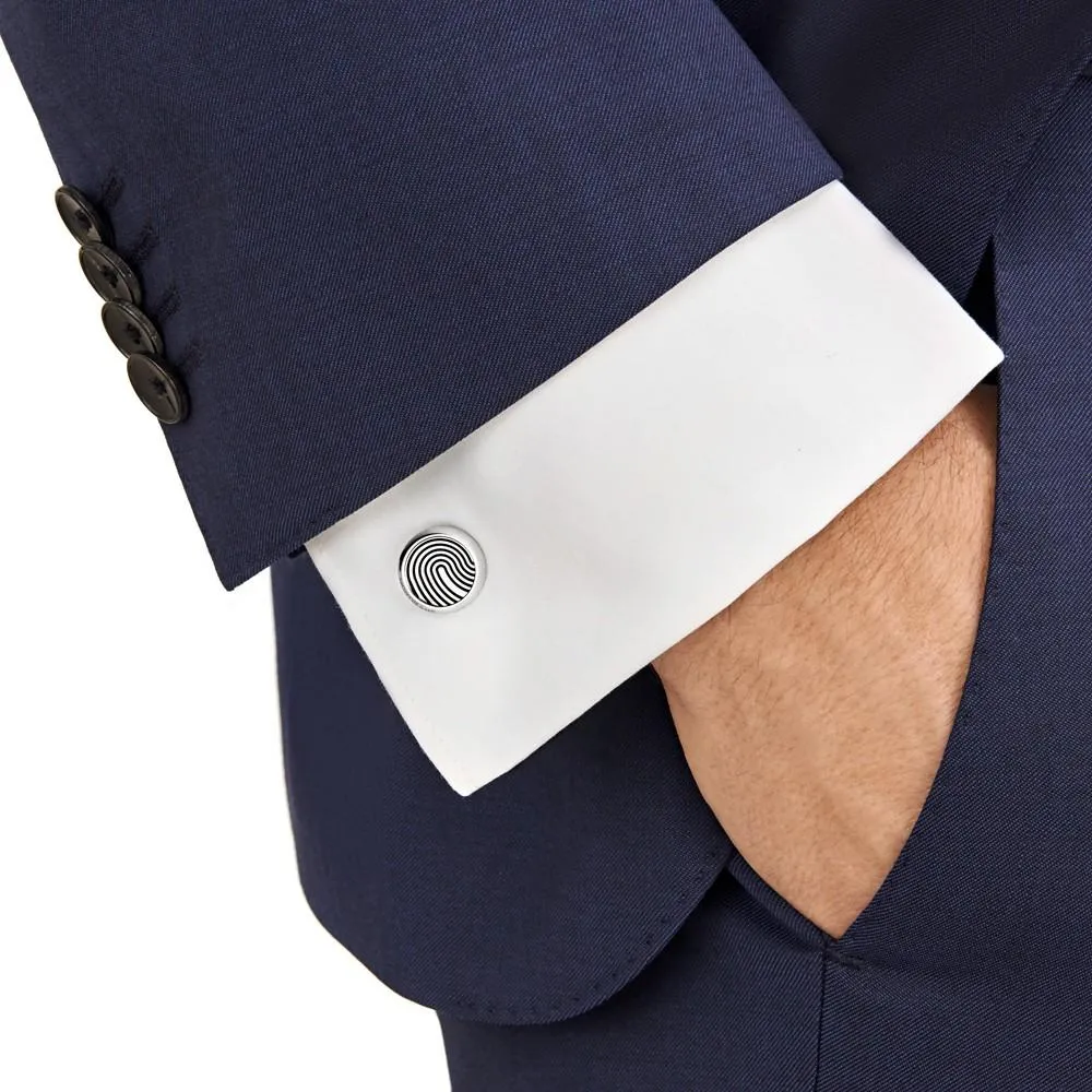 Montblanc Rotondi Gemelli steel with motif with digital tailoring 123800
