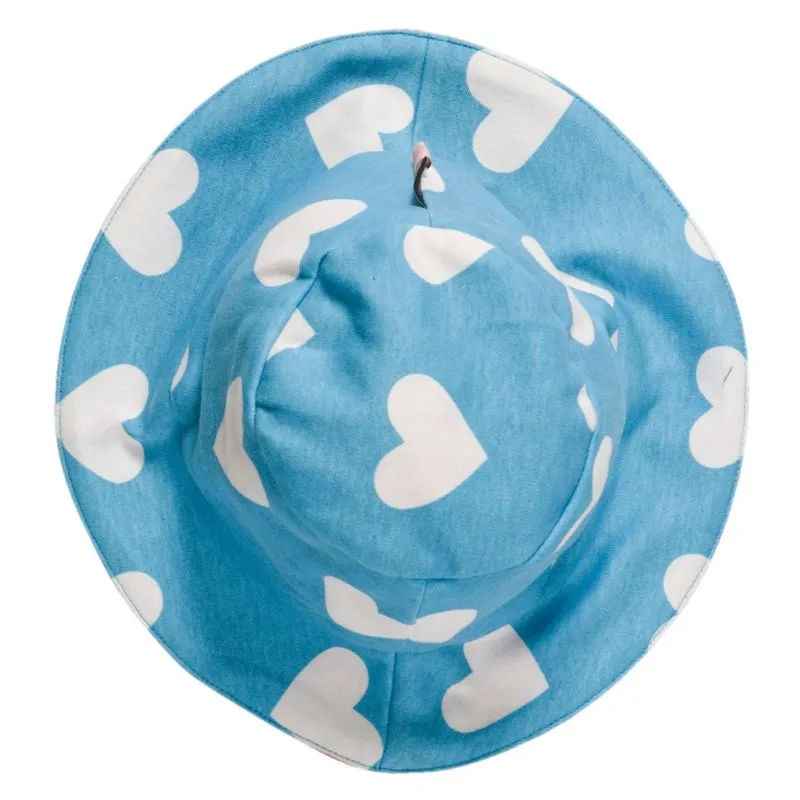 Moromini Blue Hearts Bucket Hat