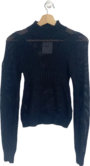Nasty Gal Black Knitted Jumper UK S