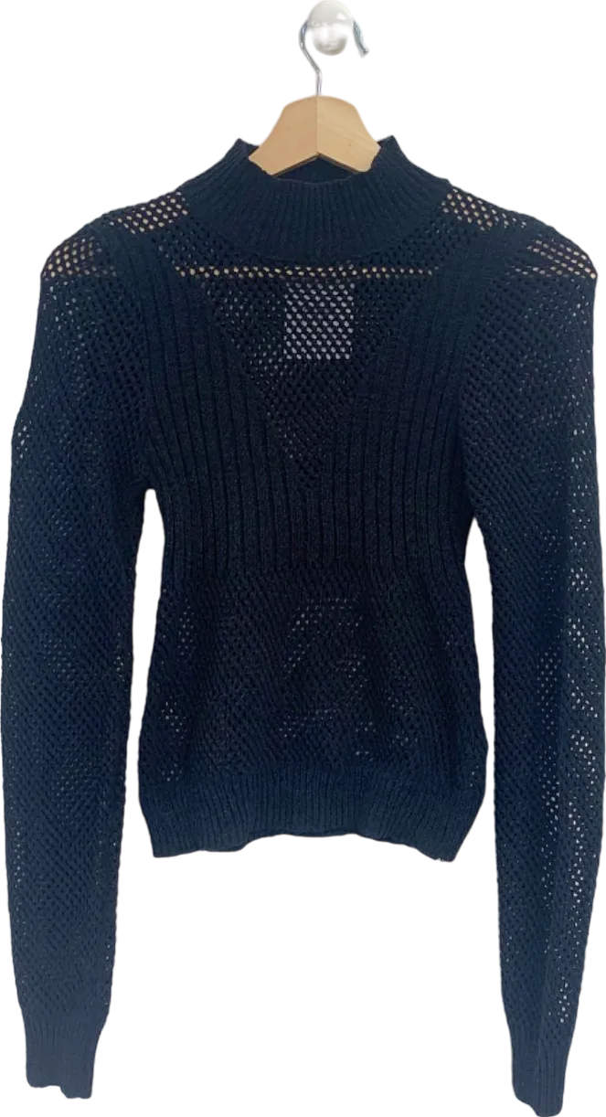 Nasty Gal Black Knitted Jumper UK S