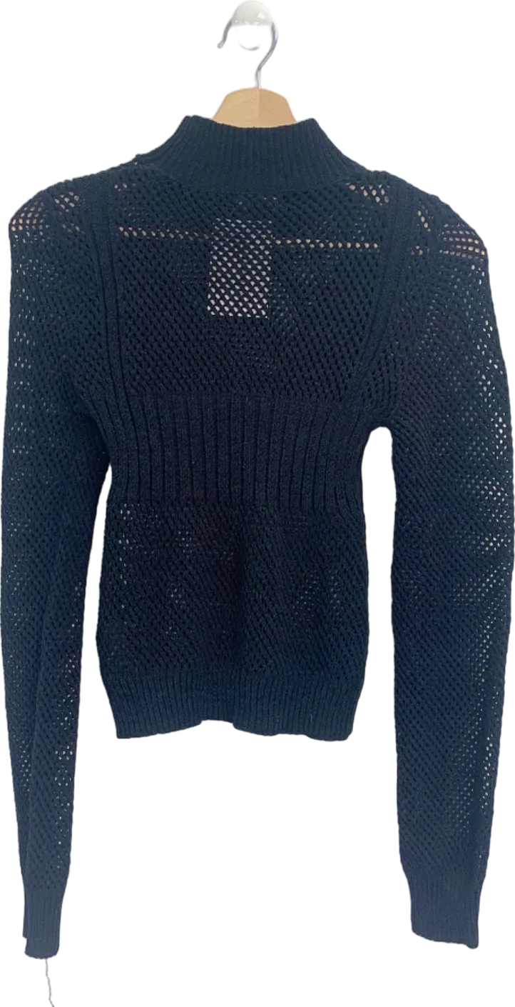 Nasty Gal Black Knitted Jumper UK S