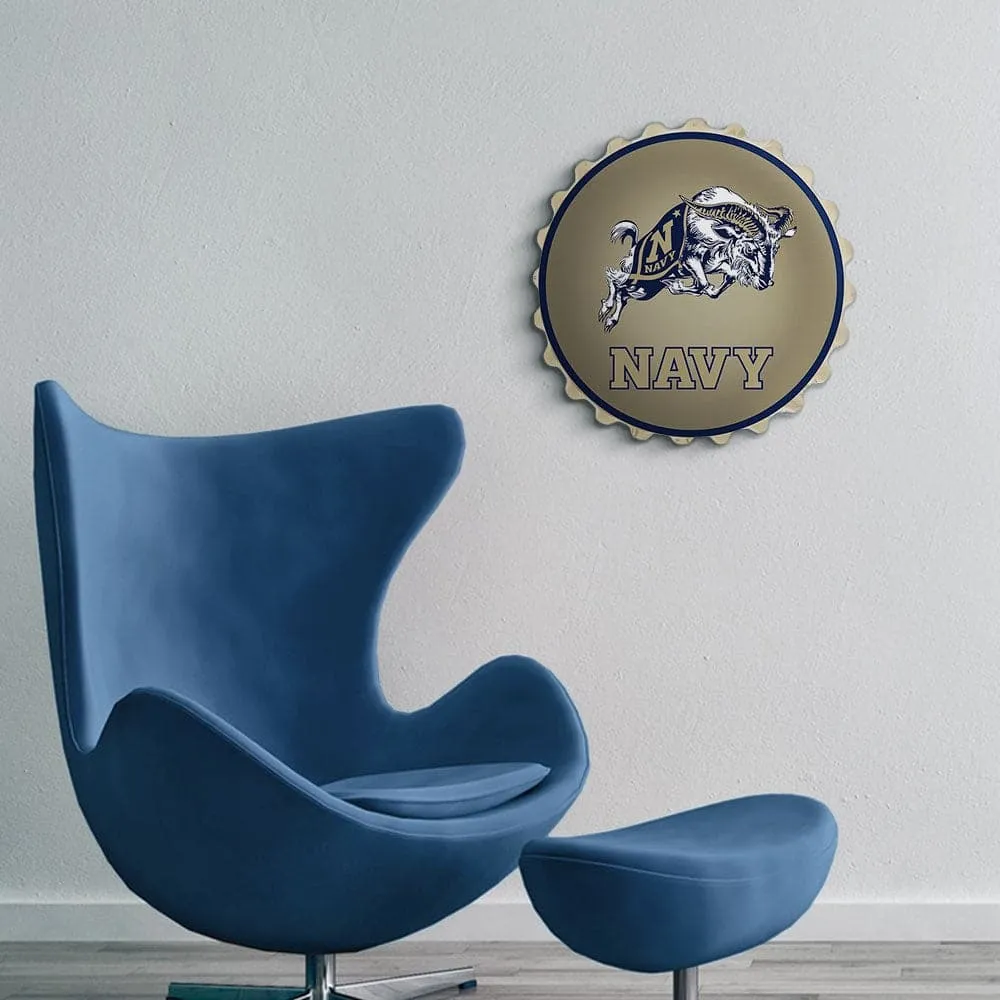 Navy Midshipmen: Bill the Goat - Bottle Cap Wall Sign