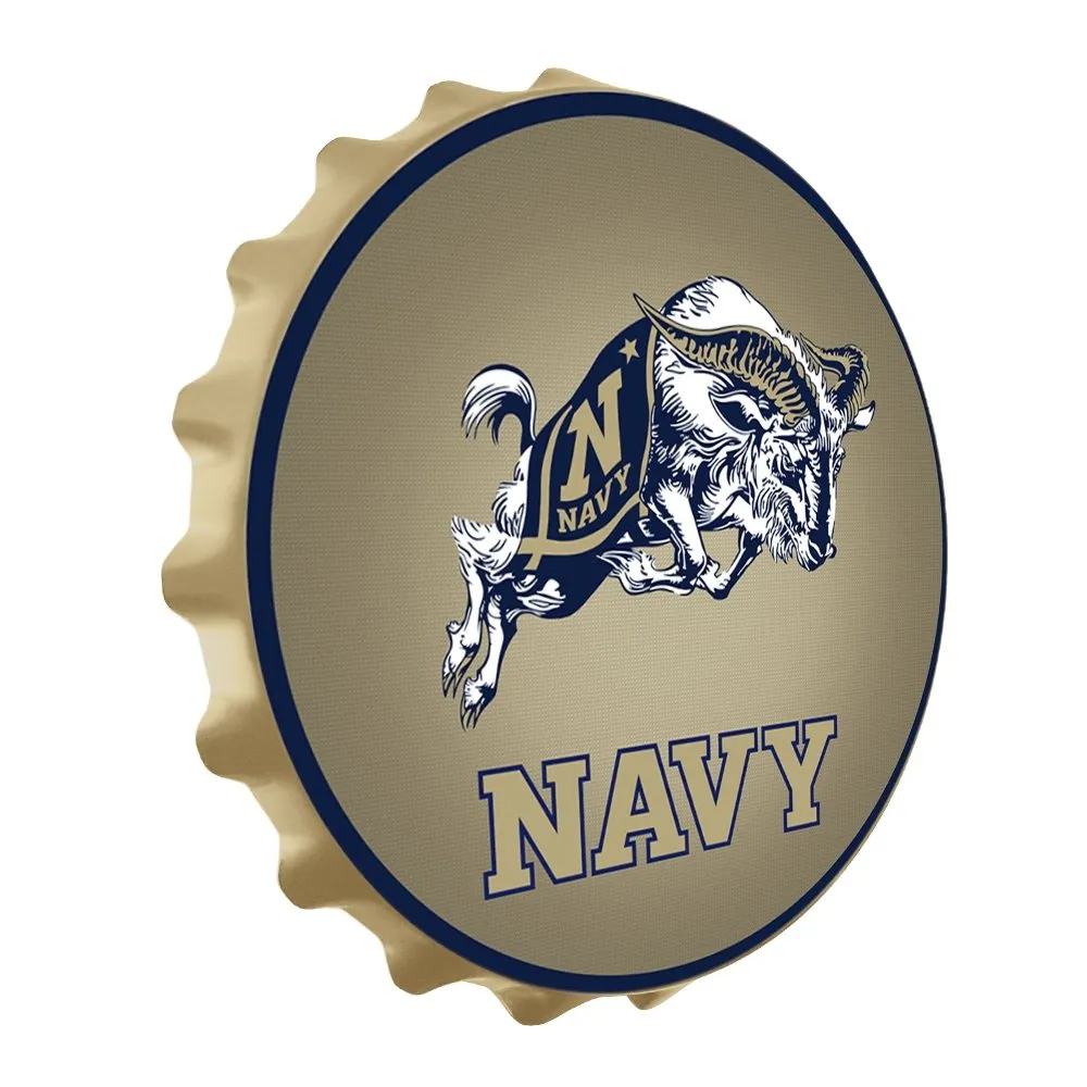 Navy Midshipmen: Bill the Goat - Bottle Cap Wall Sign