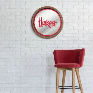 Nebraska Cornhuskers: Huskers - Mirrored Barrel Top Mirrored Wall Sign