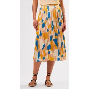 NEW Amour Vert Blaze Pleated Recycled Sateen Skirt Sz S
