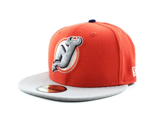 New Jersey Devils New Era 59Fifty Fitted Hat (Orange Gray)