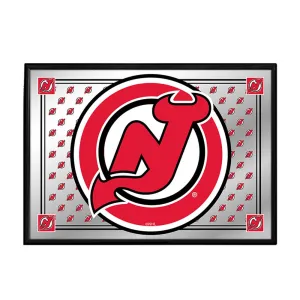 New Jersey Devils: Team Spirit - Framed Mirrored Wall Sign