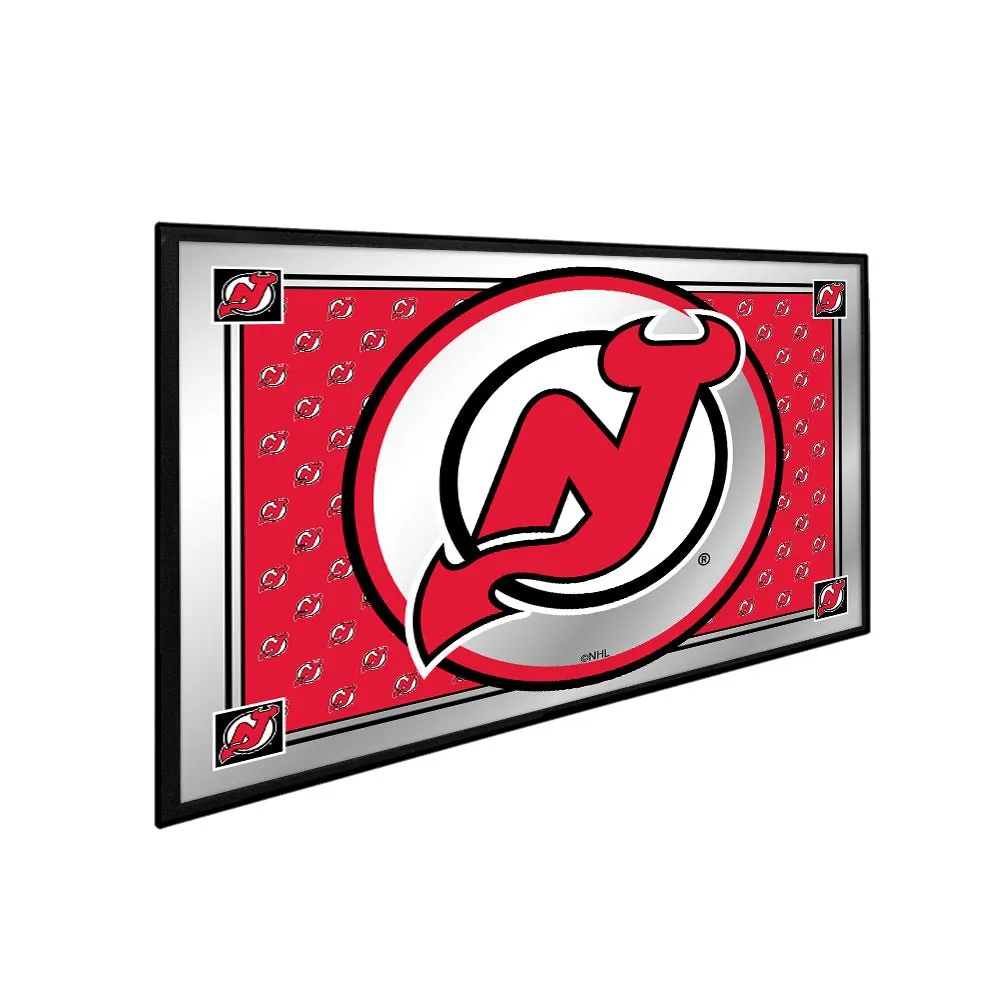 New Jersey Devils: Team Spirit - Framed Mirrored Wall Sign