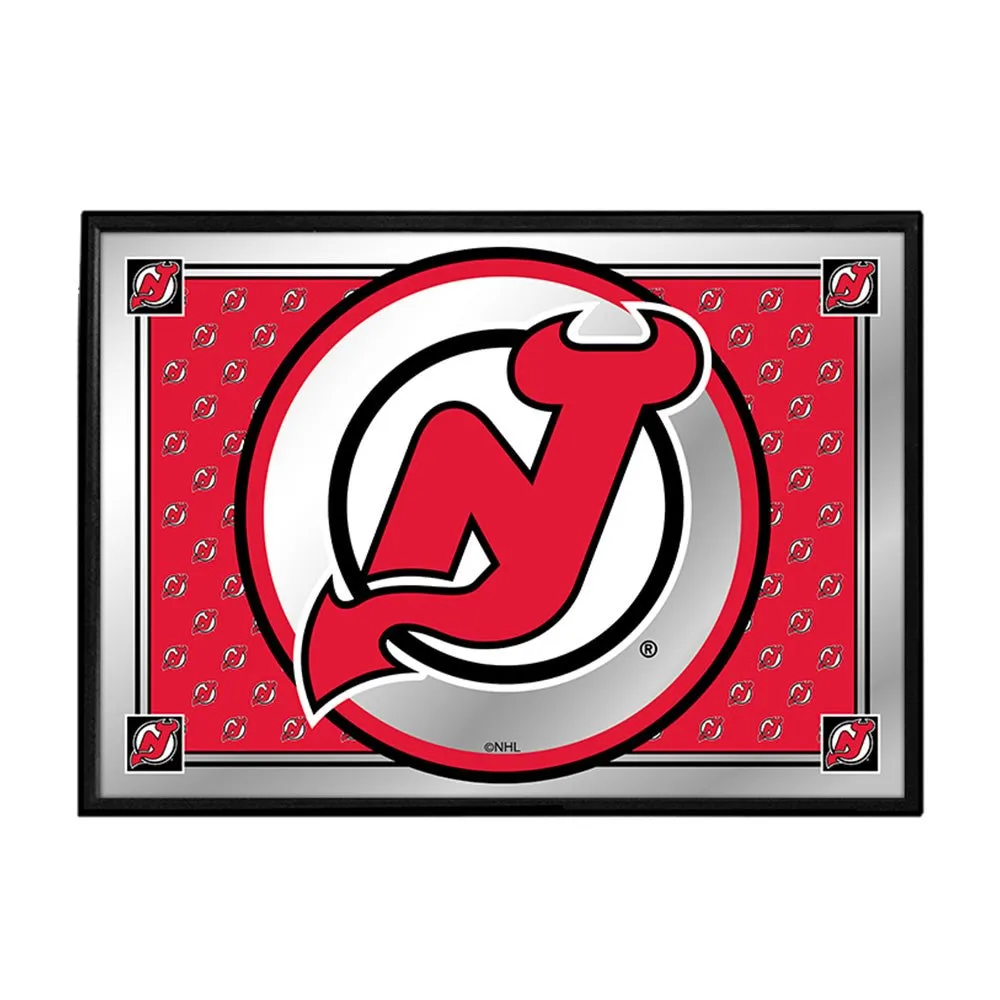 New Jersey Devils: Team Spirit - Framed Mirrored Wall Sign