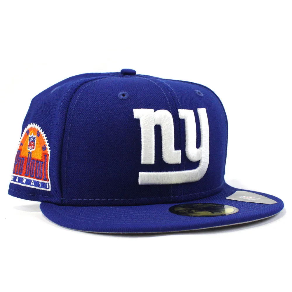 NEW YORK GIANTS 1993 Pro Bowl 59Fifty New Era Fitted Hat (Royal blue  Gray Under Brim)