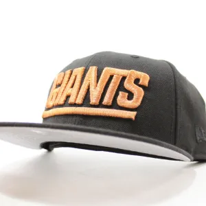 New York Giants New Era 59Fifty Fitted Hat (Air Foamposite Metallic Copper Gray Under Brim)