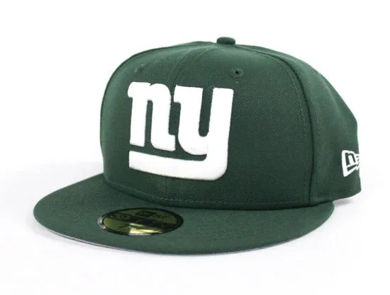New York Giants New Era 59Fifty Fitted Hat (Jets Color Way Gray Under Brim)