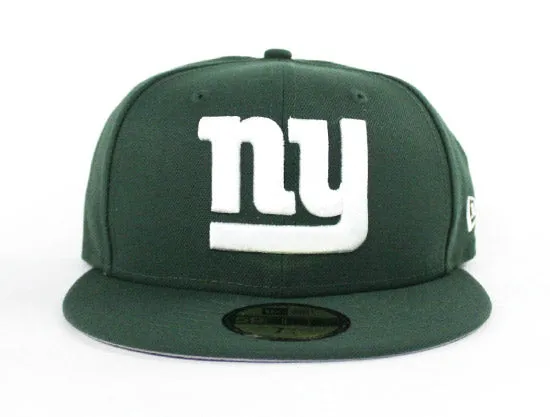 New York Giants New Era 59Fifty Fitted Hat (Jets Color Way Gray Under Brim)